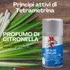 Bomboletta Fulmine 250 ml alla citronella, sicura per l’uomo ed efficace contro insetti