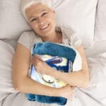 Scaldotto elettrico fantasia blu da 500W per relax e benessere