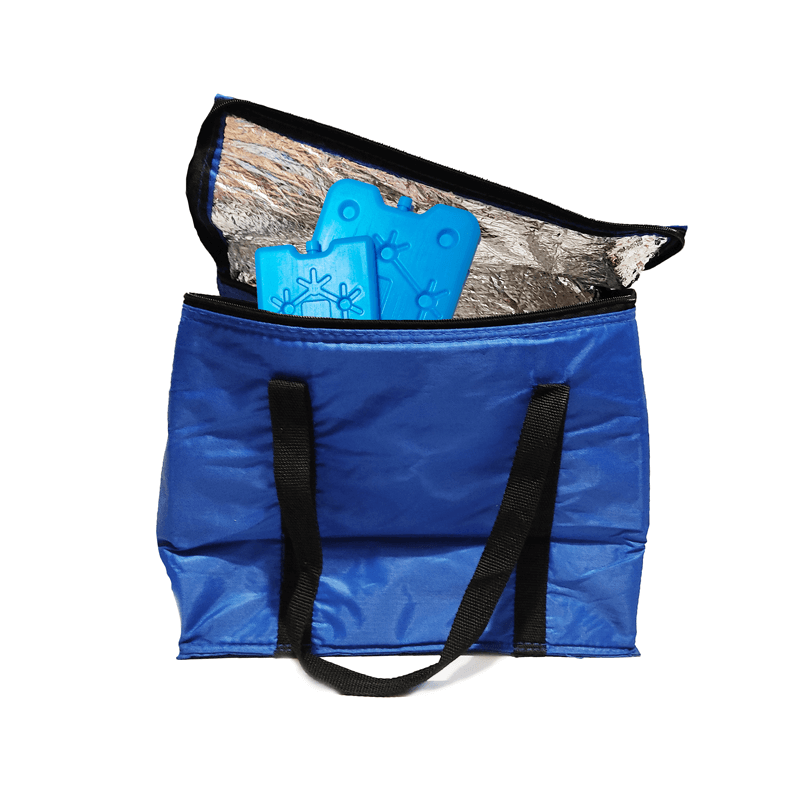 Mattonella ghiaccio blu 400 ml in borsa frigo termica