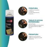Olio da taglio Ambro-Sol per foratura, taglio acciai inox e fresatura professionale