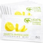 Confezioni salviette al limone biodegradabili 100% eco friendly Made in Italy