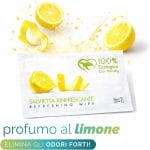 Salvietta al limone elimina odori forti con fragranza fresca agrumata