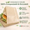 Sacchetti alimentari ecologici compostabili e riciclabili in carta certificata PEFC