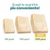 Sacchetti antigrasso disponibili in formati da 100 500 e 1500 pezzi