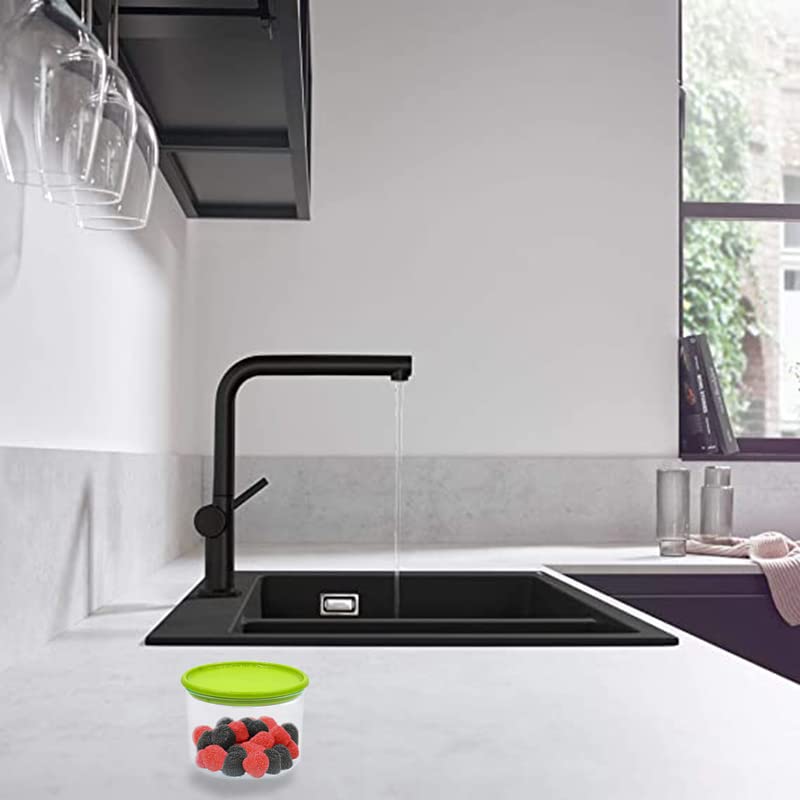 Barattolo in plastica 500 ml con coperchio verde per alimenti