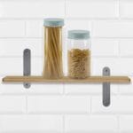 Set barattoli plastica 1,5L con coperchio ermetico verde per alimenti e pasta