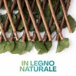 traliccio con foglie legno Struttura traliccio estensibile in legno naturale con foglie artificiali decorative