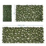 traliccio con foglie misure Traliccio estensibile con foglie artificiali altezza 1 m larghezza fino a 2 m
