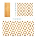 traliccio in legno estensibile misura piccola Traliccio estensibile in legno naturale altezza 180 cm larghezza fino a 90 cm