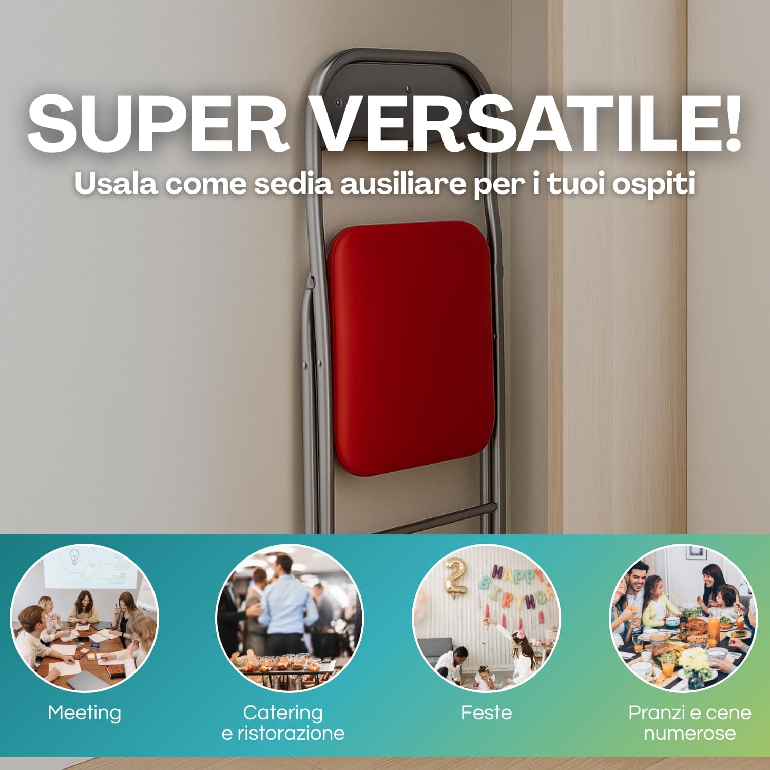 versatilita-sedia-pieghevole-rossa