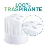Cappello cuoco traspirante carta monouso fori ventilazione cucina chef