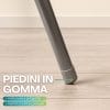 Piedini in gomma antiscivolo e antigraffio per sedia pieghevole Flash