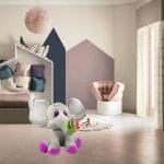 ELEFANTE-ROSA-55CM Peluche cagnolino elefante soffice 55 cm per arredo cameretta e regalo