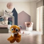 Peluche tigre dolce e soffice 55cm per arredo camera e regalo