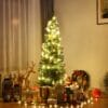 Albero di Natale artificiale Slim verde in PVC disponibile con 479 o 687 rami