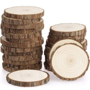 Dischi sottobicchieri in legno naturale
