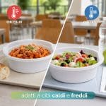 Scodelle riciclabili da 800 cc adatte a cibi caldi e freddi