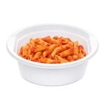 Scodella bianca riciclabile da 800 cc per pasta e alimenti pronti