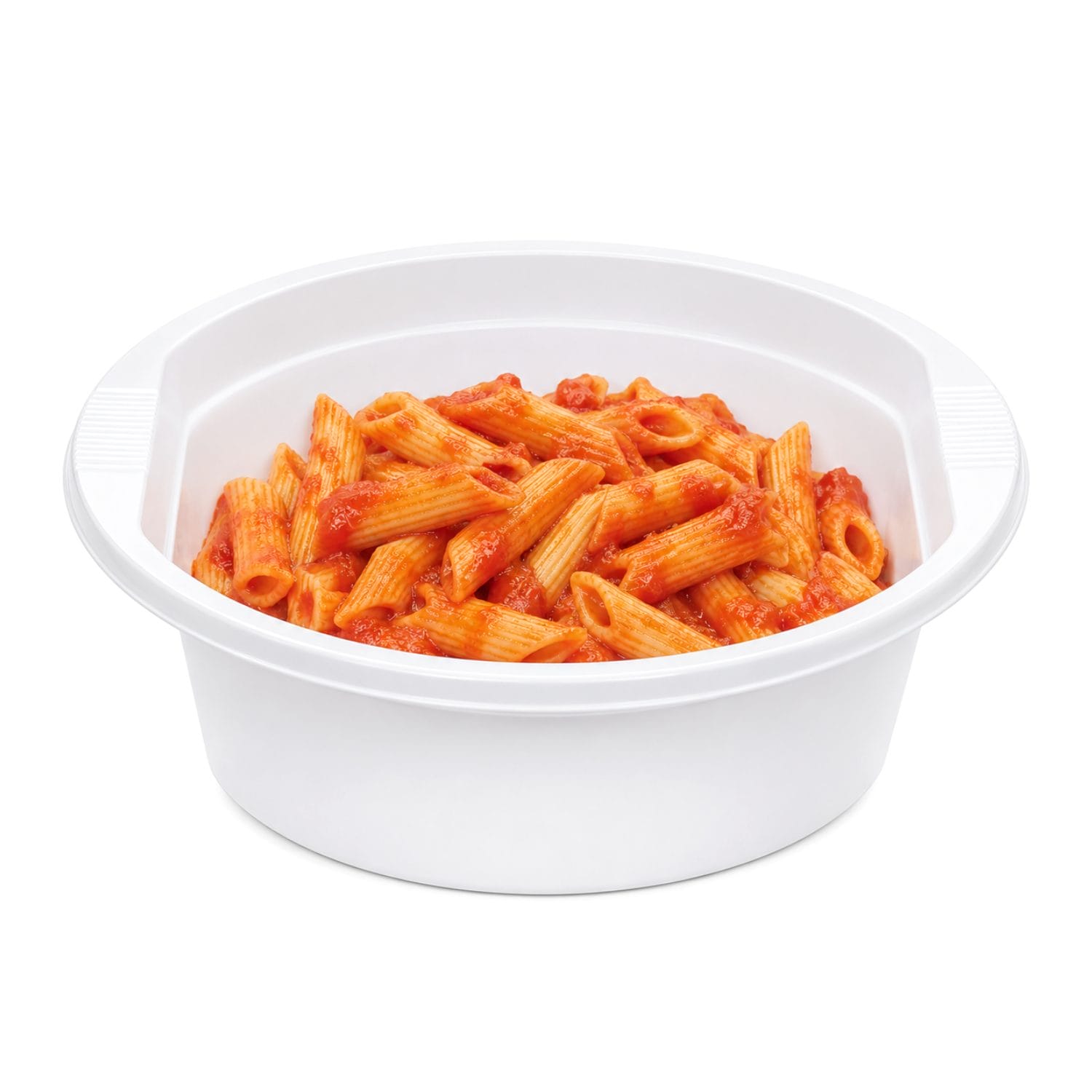 Scodella bianca riciclabile da 800 cc per pasta e alimenti pronti