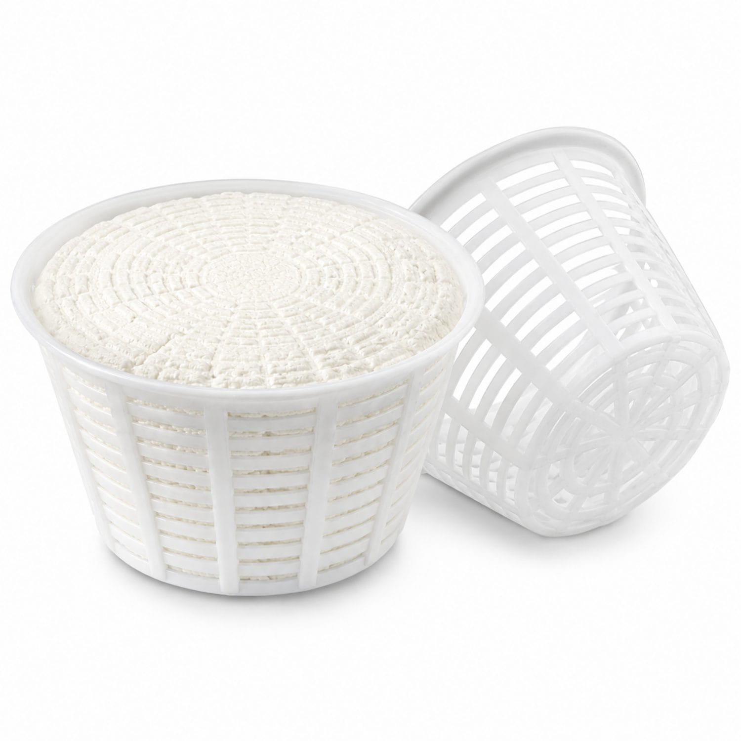 Contenitore caseario rotondo per primo sale e ricotta fatta in casa