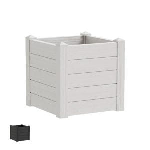 Fioriere quadrate in resina 42x42x40 cm