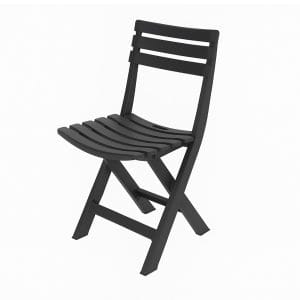 Sedia per giardino pieghevole Antracite