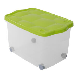 Contenitore multiuso con ruote da 60x40x36 cm