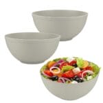 Set insalatiere Paluplus 2 litri in plastica rigida beige per cucina e servizio tavola