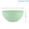 Ciotola verde 2L in plastica rigida resistente, Ø20×H9 cm
