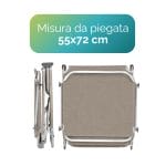 Lettino prendisole pieghevole salvaspazio da giardino Lettino prendisole pieghevole tortora richiudibile per trasporto e rimessaggio salvaspazio