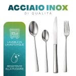 materiale-set-posate-acciaio Posate in acciaio inox lavabili in lavastoviglie e resistenti alla ruggine