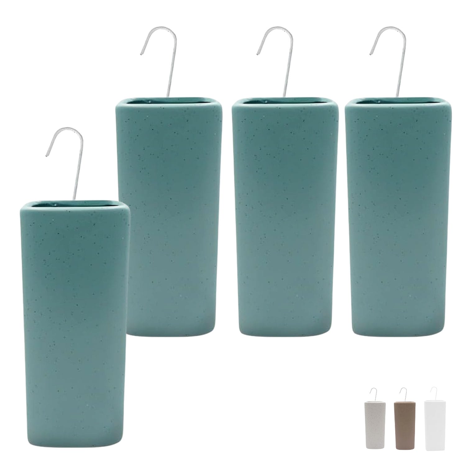 Evaporatori termosifone ceramica turchese set 4 umidificatori aria