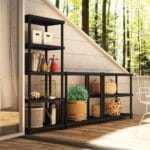 Scaffali in plastica 5 ripiani 60x30x180 cm resistenti per garage magazzino o cantina