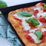 Teglia alluminio 30x40 cm svasata con placca forno e orlo alto