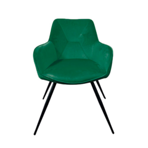 Sedia in velluto Verde 57x53x85 cm