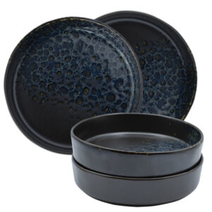 Piatto fondo in Porcellana Nera