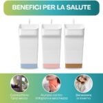 Set porta acqua per termosifoni in plastica con evaporatori appesi, ideali per contrastare l’aria secca in casa