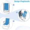 Sedia da spiaggia pieghevole salvaspazio con apertura facile in tre passaggi