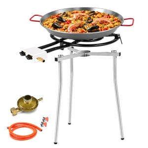 Set Paellera con padella, cavaletto e bruciatore