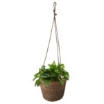 fioriera sopsesa-fibra naturale-diametro 25 cm