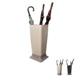 Portaombrelli in plastica 25x25x55 cm, ottimizzati per e-commerce.