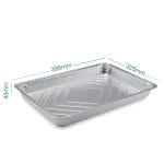 Contenitore alluminio 12 porzioni 395x325x45 mm senza coperchio per alimenti e asporto