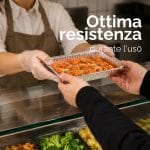 Contenitore alluminio alimentare 2 porzioni resistente per gastronomia e ristorazione