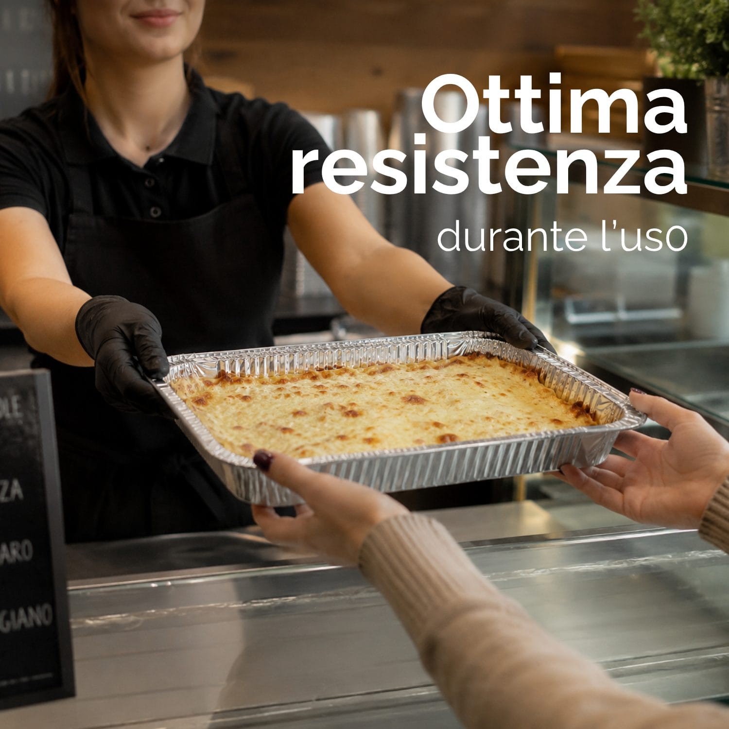 Contenitore alluminio alimentare 6 porzioni resistente per gastronomia e ristorazione professionale