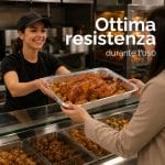 Contenitore alluminio alimentare 8 porzioni resistente per gastronomia e ristorazione professionale