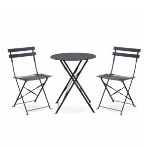 Set Bistrot con tavolo tondo e 2 Sedie