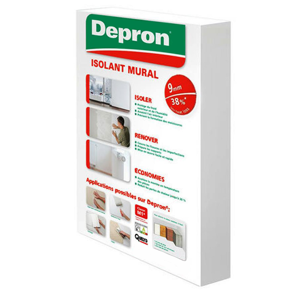 Confezione di pannelli isolanti termici Depron da 9 mm, ideali per isolamento murale e risparmio energetico