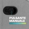 Pulsante manuale laterale per movimentare il poggiapiedi della poltrona reclinabile