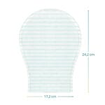 Manopola saponata monouso 17,2x24,2 cm con forma anatomica e cuciture rinforzate