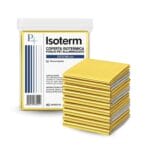 Coperta isotermica monouso oro e argento 140x210 cm per emergenze e primo soccorso